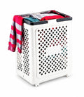HeavyDuty Plastic Laundry Basket with Ventilation, 46x36x28 cm