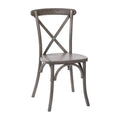 Flash Furniture Advantage Grey X-Back Chair