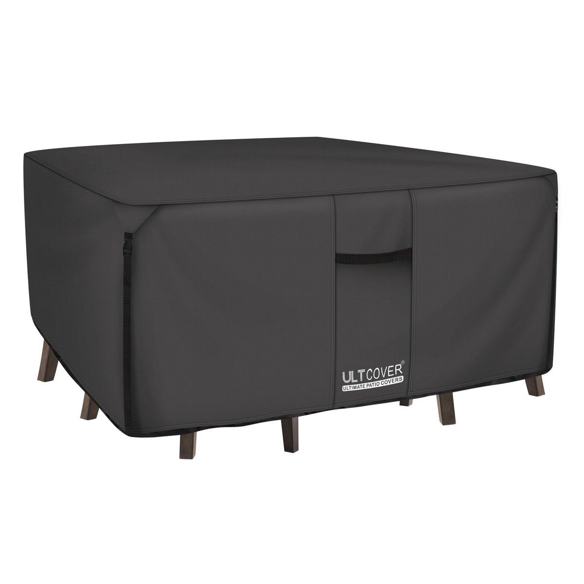 Ultcover 600D Tough Canvas Heavy Duty Square Patio Table And Chair Cover - Waterproof Outdoor General Purpose Furniture Covers 7