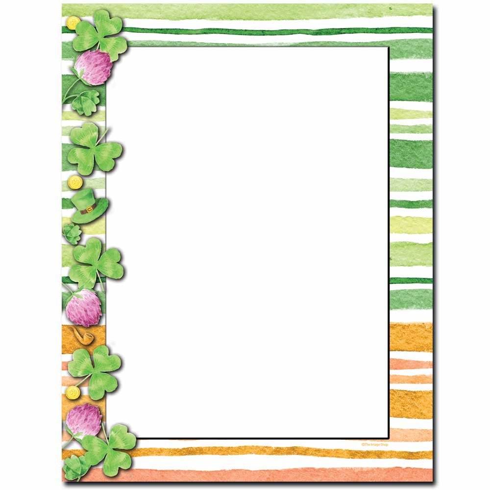 Clover Stripes Letterhead Laser & Inkjet Printer Paper, 100 Pack