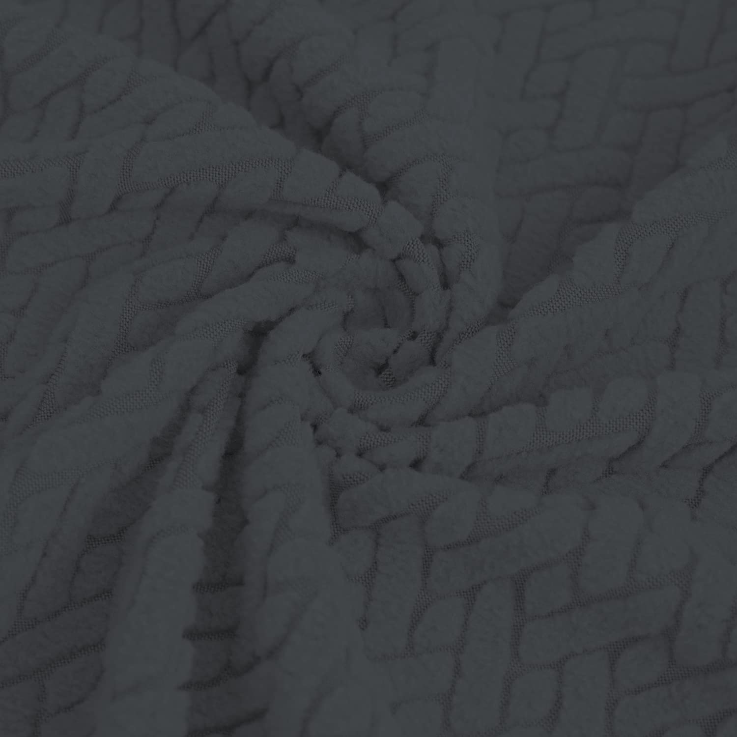 Easy-Going Stretch Jacquard Couch Cover, 1-Piece Soft Sofa Cover, Sofa Slipcover With Anti-Slip Foams, Washable Furniture Protector For Kids, Pets (Sofa, Dark Gray)