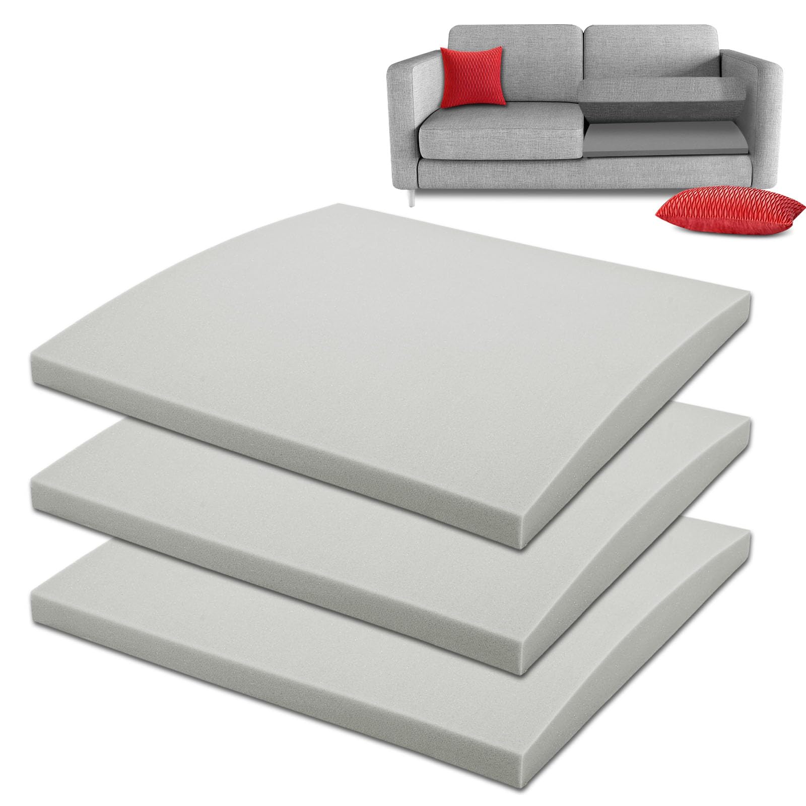 Havargo Couch Cushion Support For Sagging Seat, Couch Supports For Sagging Cushions, High Density Foam Sofa Cushion Support Ligh