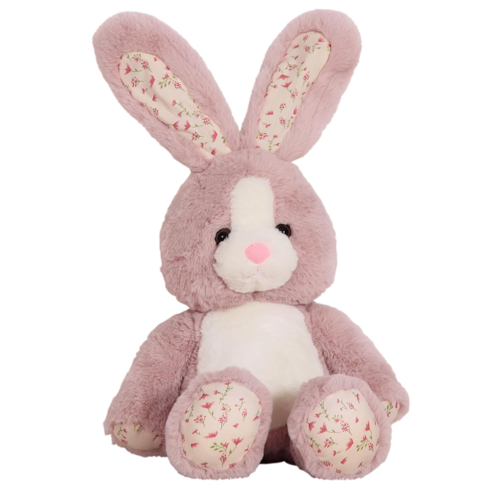 Haijunya 20 Inch Long Ear Bunny Plush, Pink Bunny Weighted Stuffed Animals, Big Rabbit Plushies Pillow Toys, Birthday Gift For K