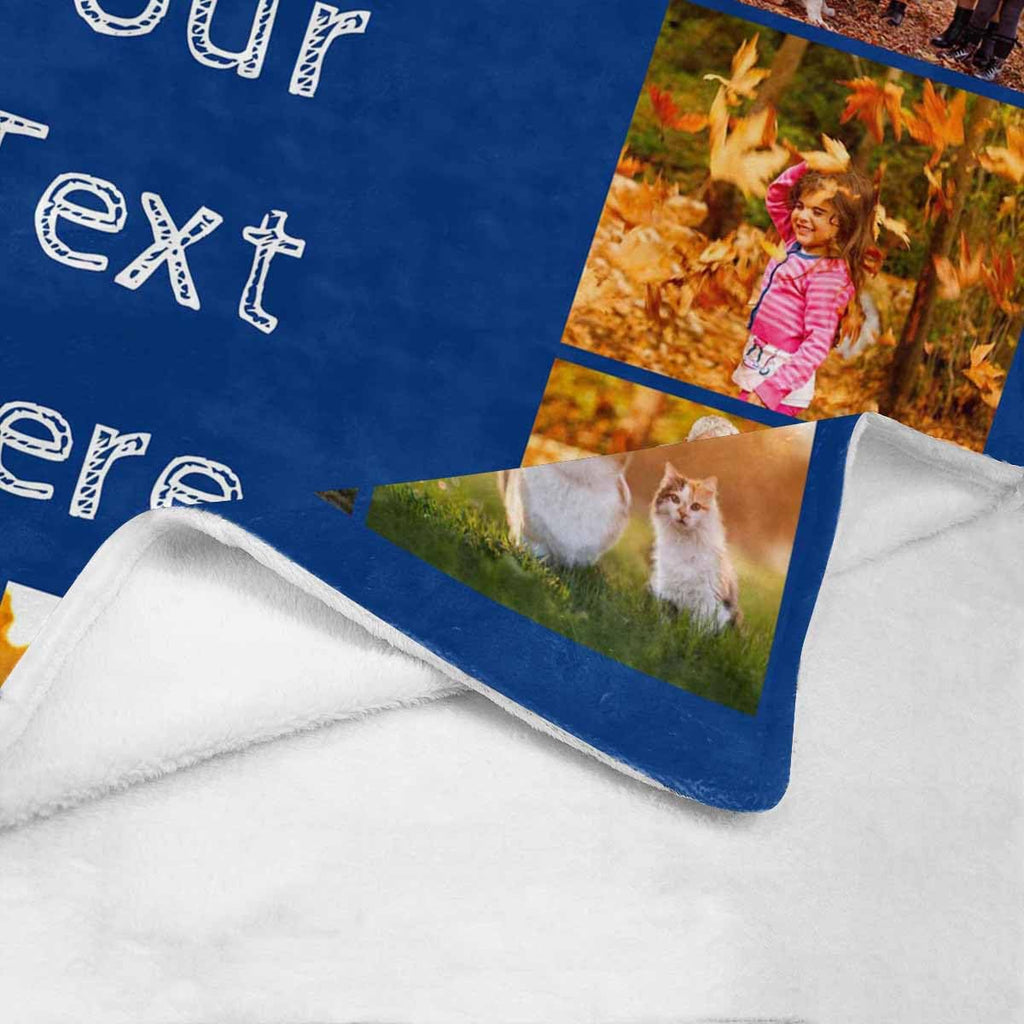 Custom Blanket Personalized Blanket With Photos Text 17 Photos Customized Picture Throw Blanket For Adult Kids Friends For Birth