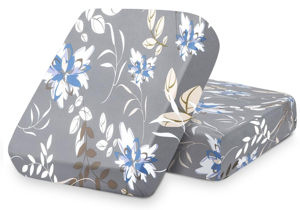 SearchI 2PC Printed Sofa Couch Cushion Covers Replacement Chair Cushion Slipcovers Stretch Sofa Seat Cover Furniture Protector S