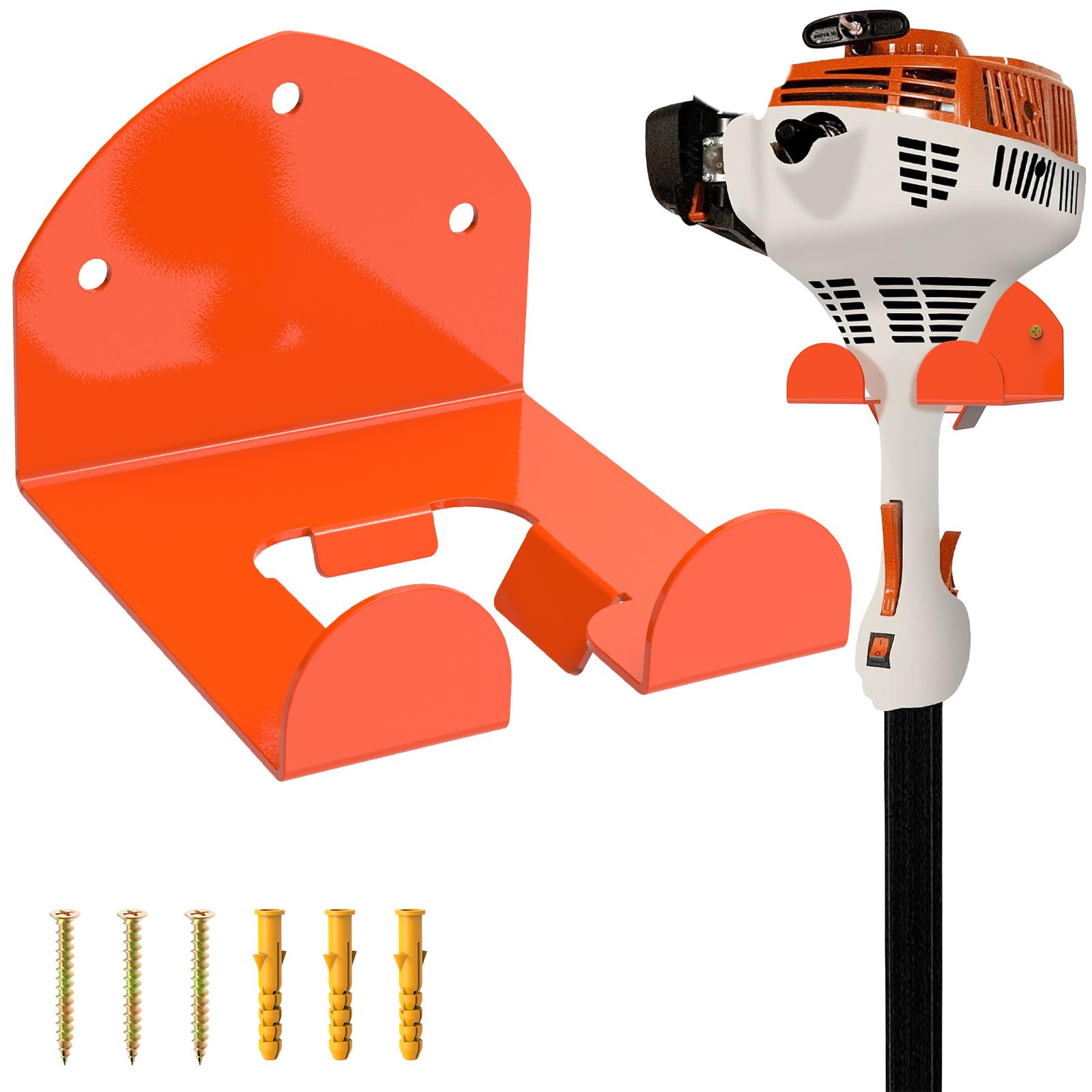 Fixirons Garage Organizer Grass Trimmer Rack Heavy Duty Weed Eater Hanger Trimmer Hanger Garden Power Tool Hanger For Grass Trim