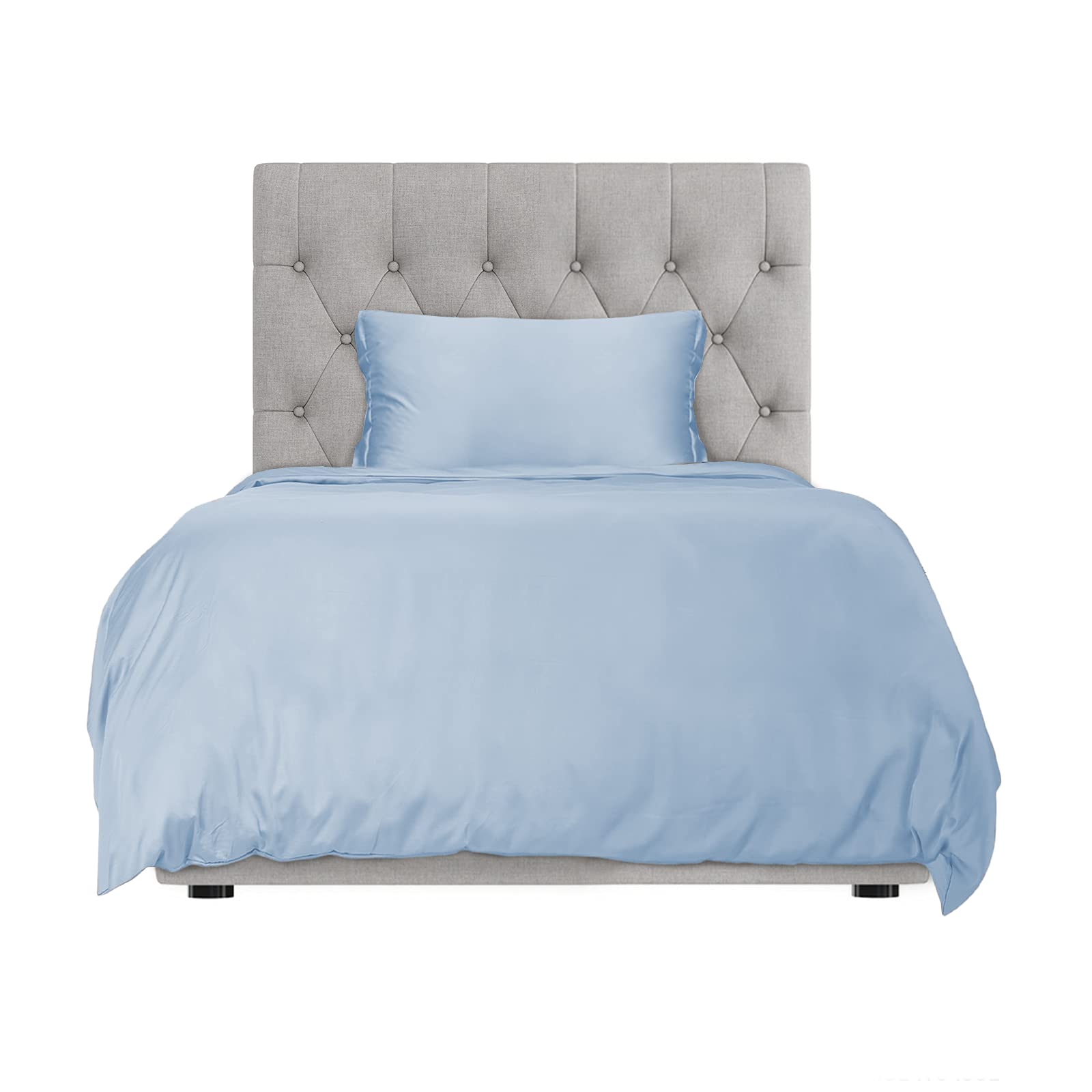 Hotel Sheets Direct Duvet Cover Bed Linen Set, 2 -Piece Set, Light Blue, Twin Xl