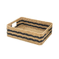 HODAKJUE Handwoven Paper Rope Storage Basket, Rectangular Wicker Organizer