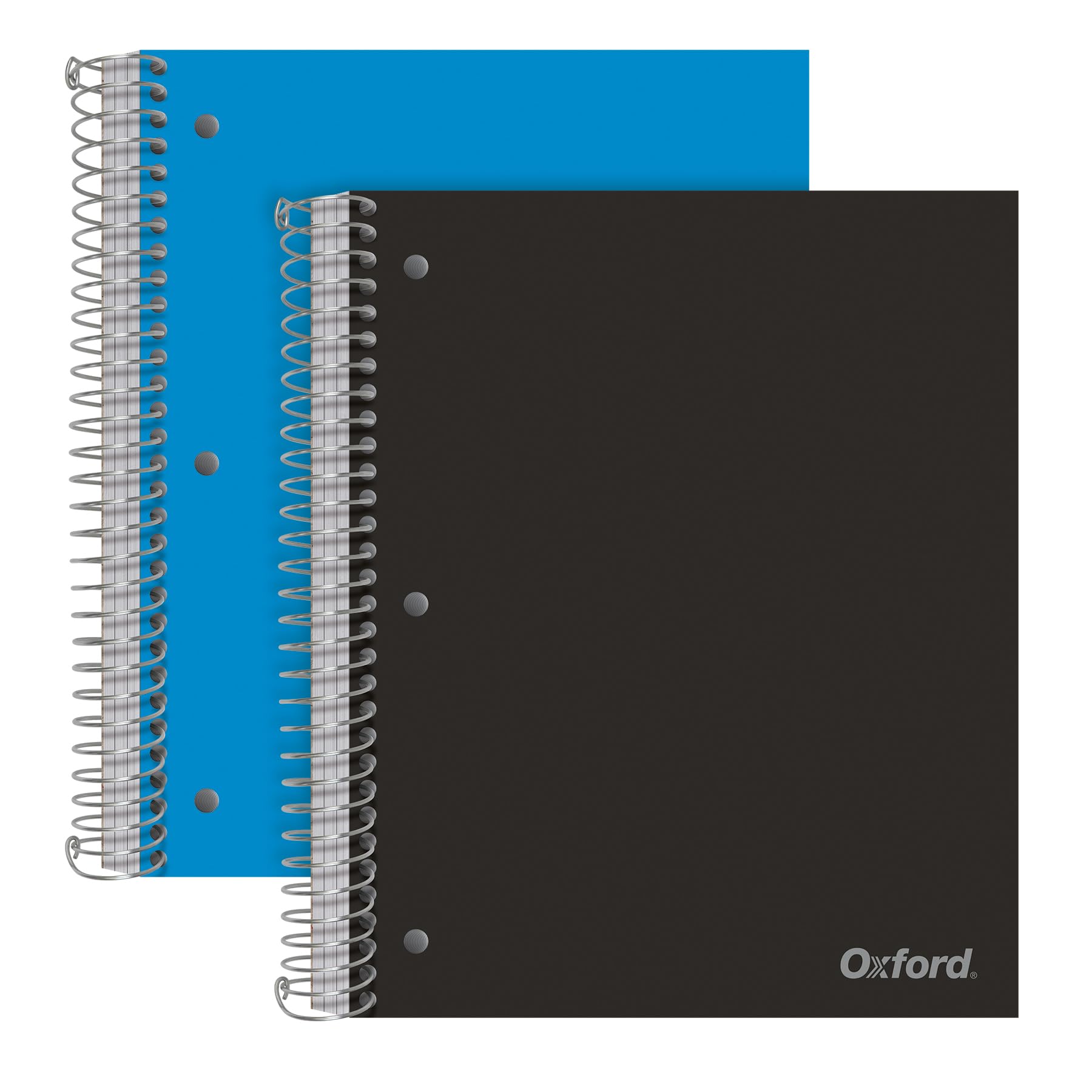 Oxford 3 Subject Spiral Notebook, Notebooks For School, Plastic Covers, Back To School Supplies, College Ruled, 150 Sheets, 2 Pa