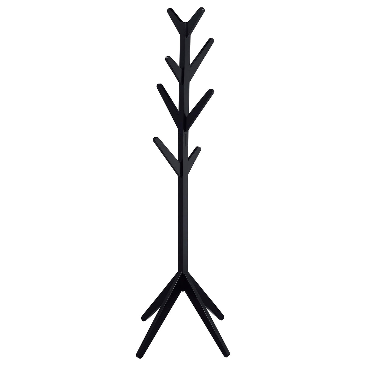 Coaster Home Furnishings Margaret Solid Wood Coat Rack Clothing Hanger Black