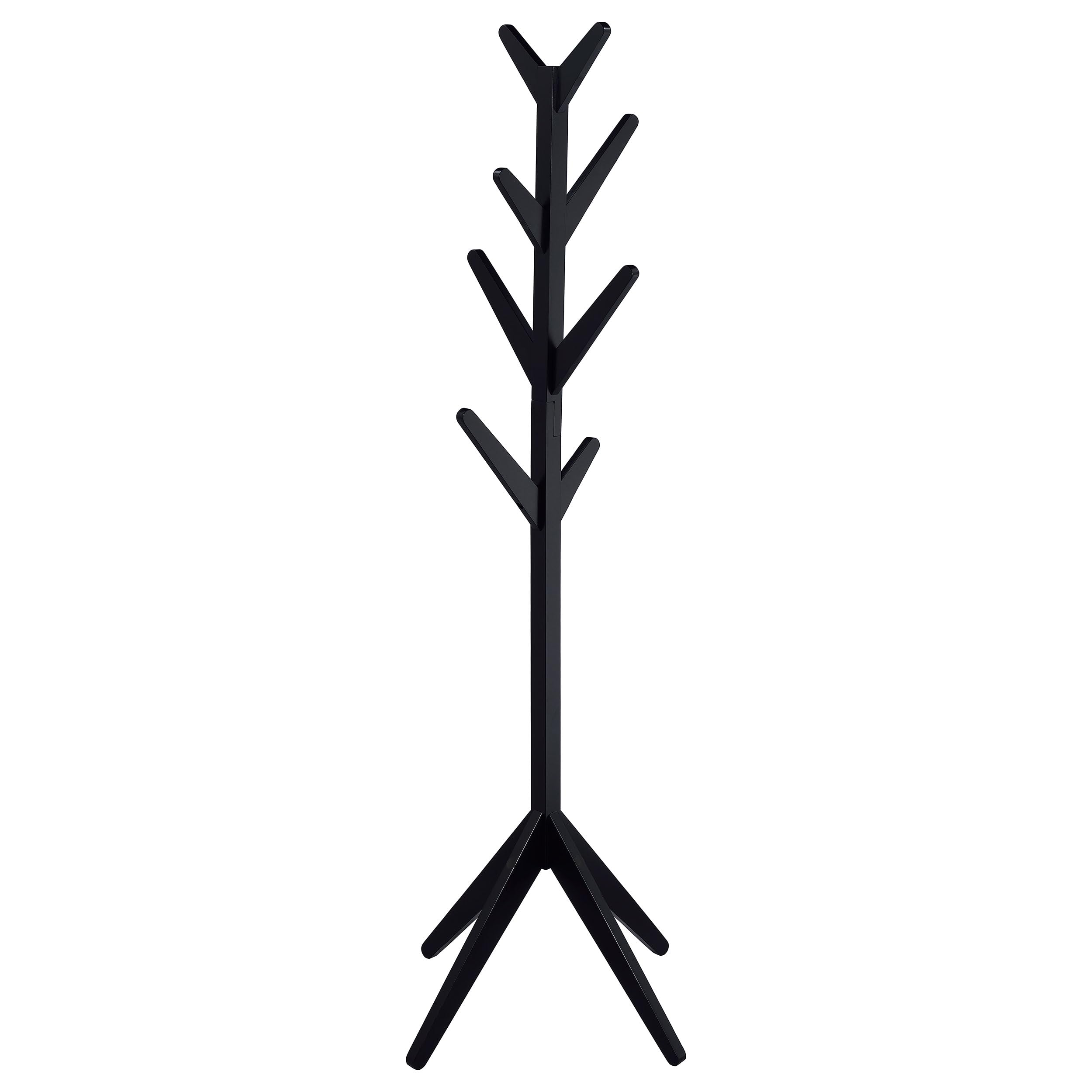 Coaster Home Furnishings Margaret Solid Wood Coat Rack Clothing Hanger Black