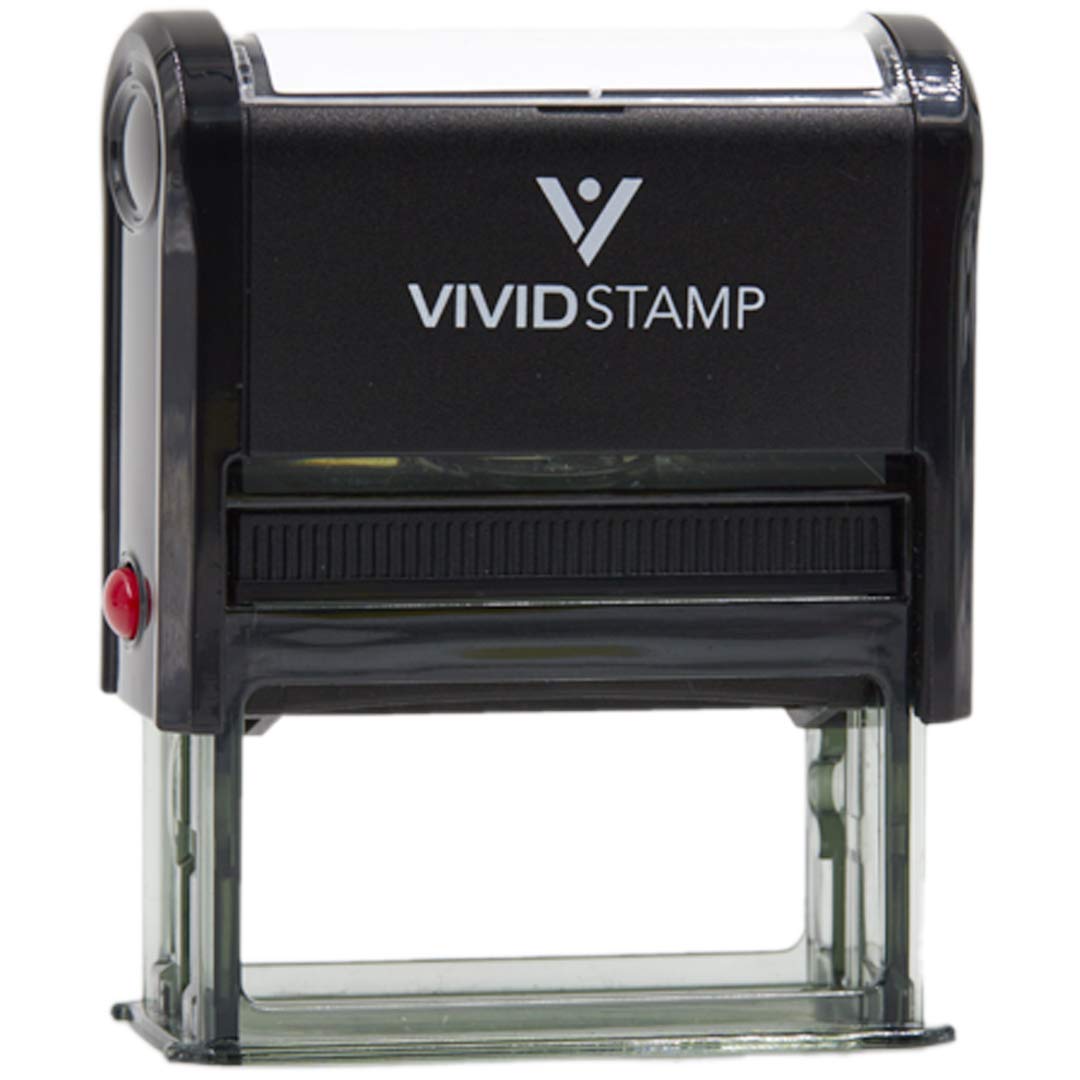 Time Sensitive Documents Enclosed Self Inking Rubber Stamp (Black Ink) - Large