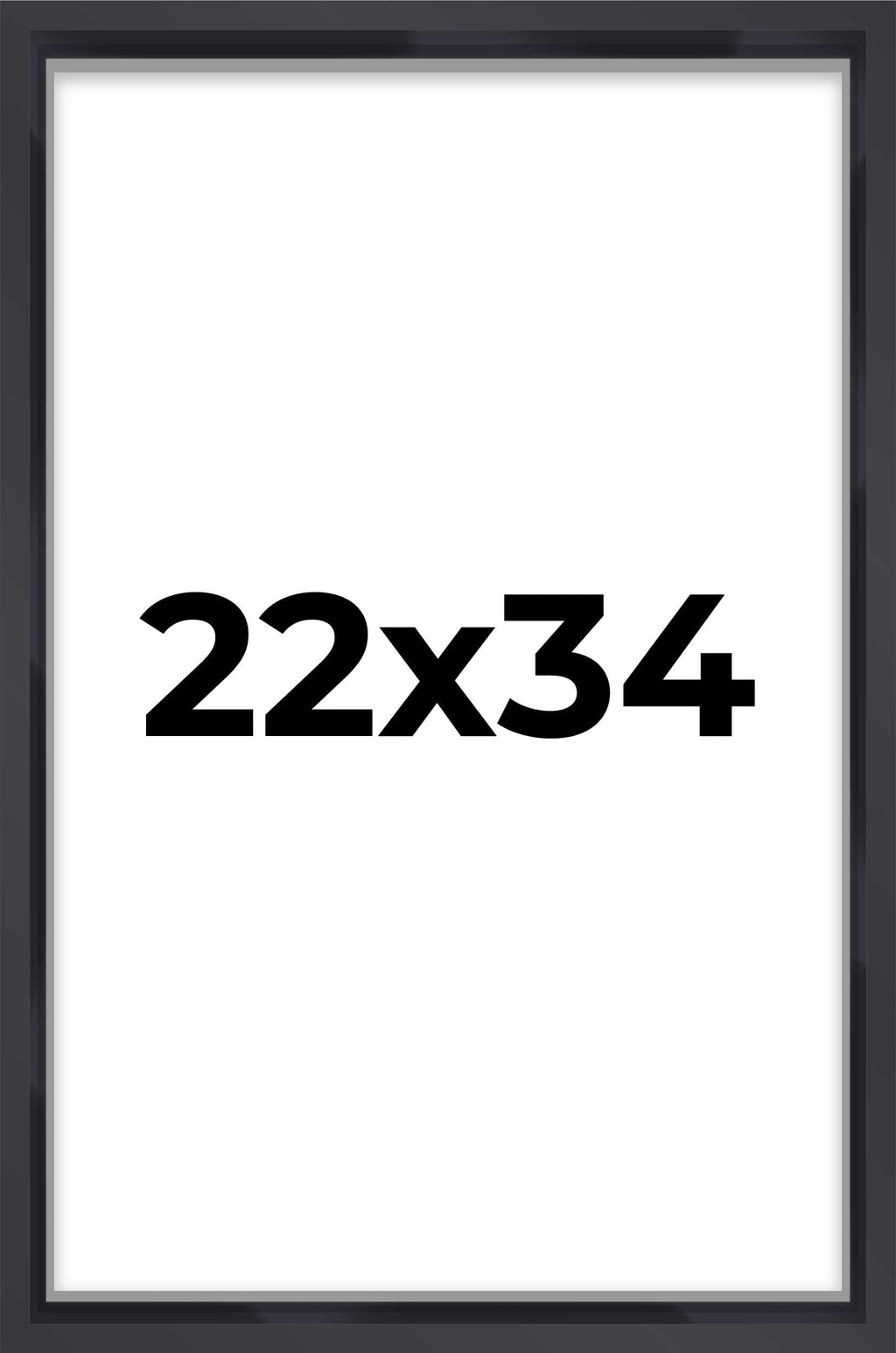 22x34 Shadow Box Frame Contemporary Black | 1'' Depth of Usable Space| Interior Size 22x34 or 34x22 Inches| UV Resistant Acrylic