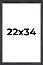 22x34 Shadow Box Frame Contemporary Black | 1'' Depth of Usable Space| Interior Size 22x34 or 34x22 Inches| UV Resistant Acrylic