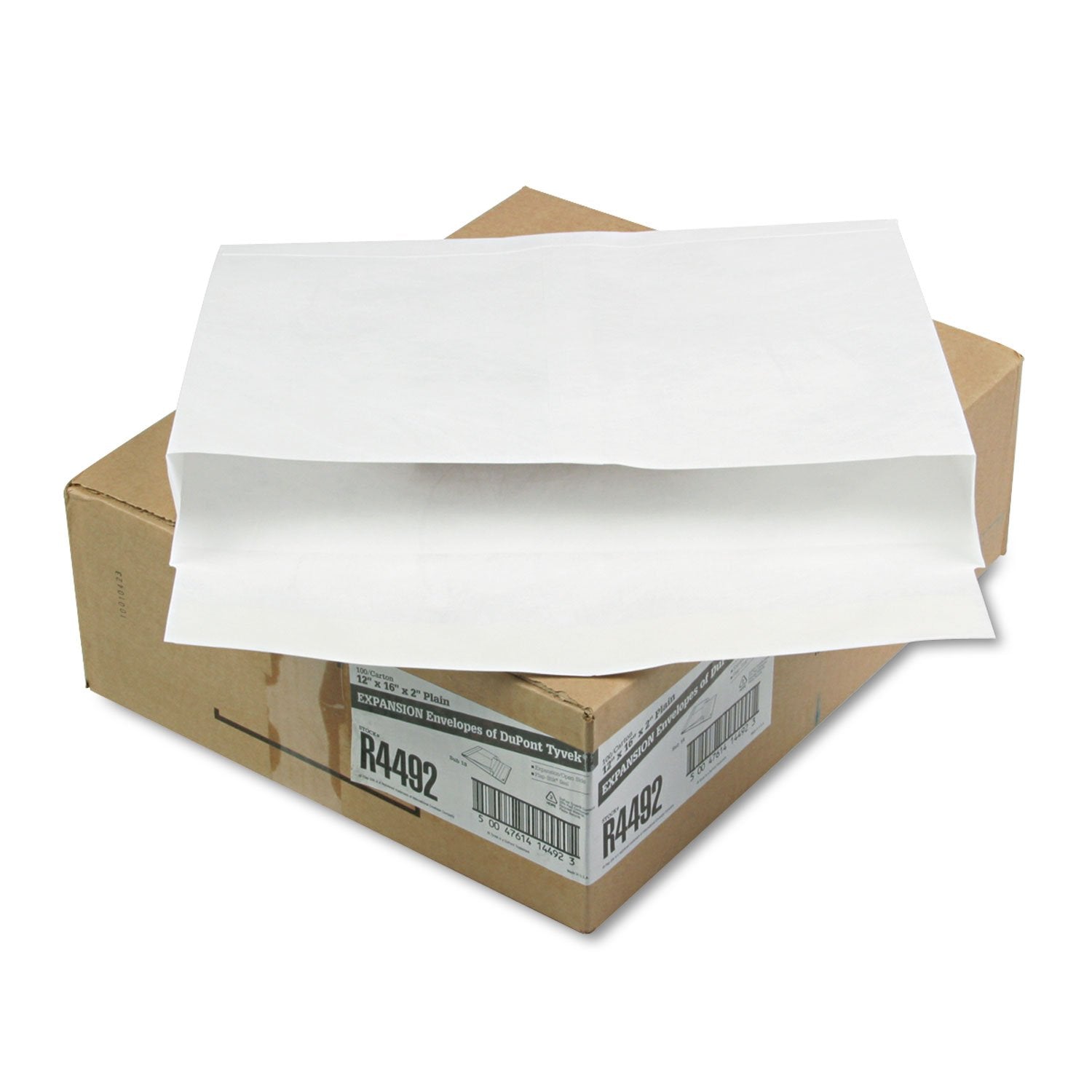 Survivor R4492 Tyvek Booklet Expansion Mailer, 12 X 16 X 2, White, 18Lb (Case Of 100)