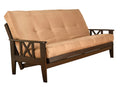Kodiak Furniture Futon Mattress Only Innerspring Full Size Sleeper Bed Replacement Suede Fabric (Peat)