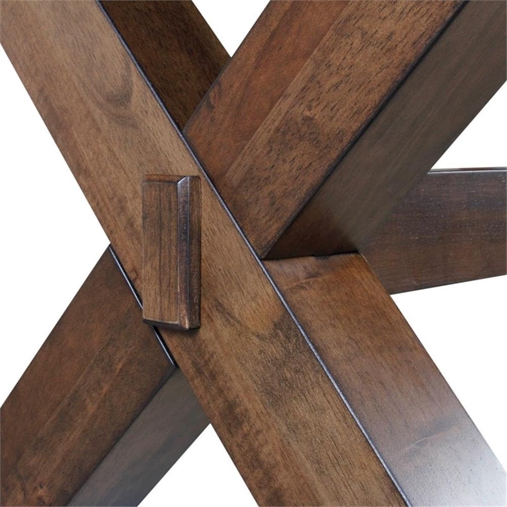 Steve Silver Furniture Astoria 7pc Dining Table Set, 60-Inch Table with 18-Inch Leaf, 6 Astoria Upholstered Side Dining Chairs, Comfortably Seating 6, Dining Room, 40&quot; L x 62&quot; W x 30&quot; H, Brown