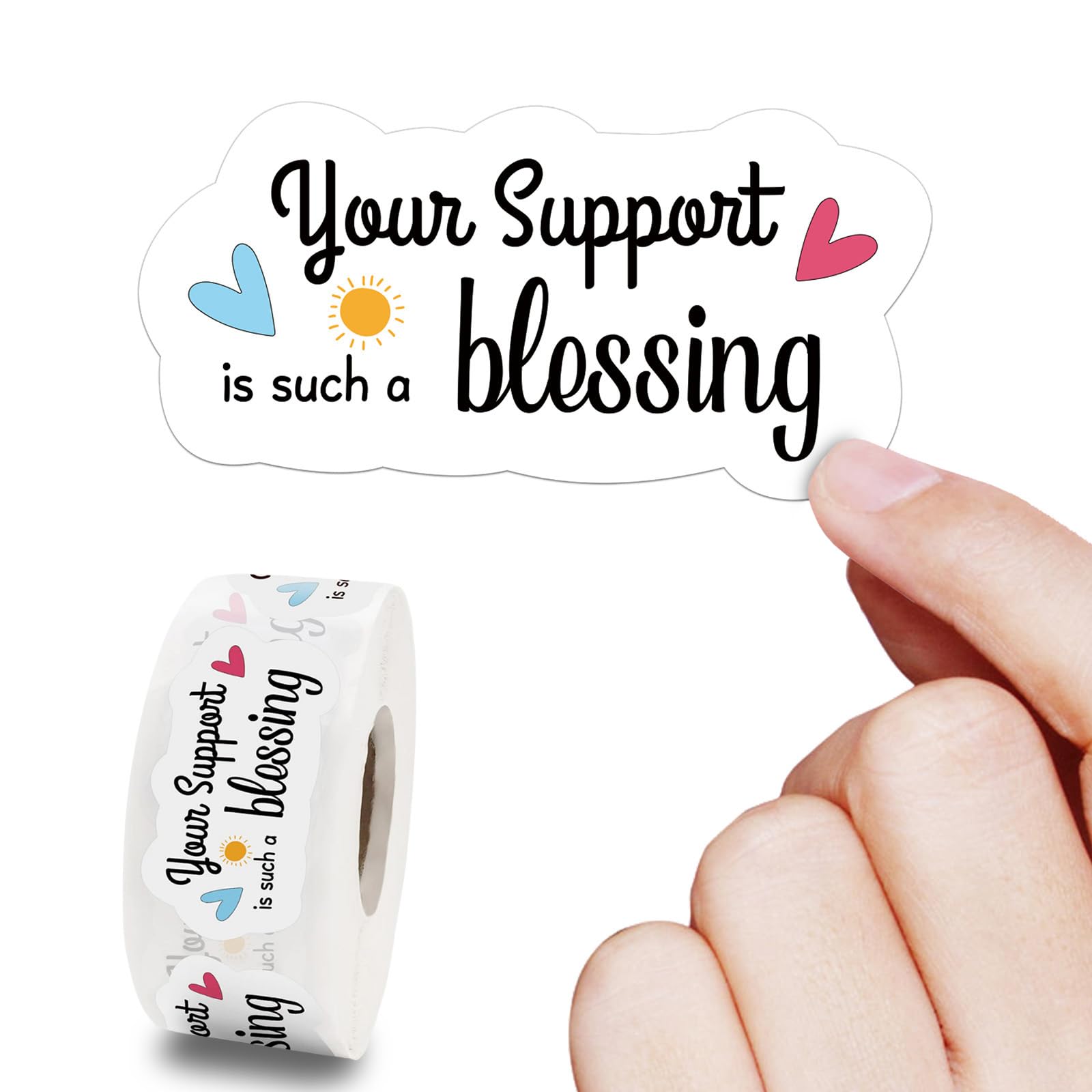 Cute Business Stickers, Your Support Is Such A Blessing Thank You Stickers, Online Retailers Mail Envelopes Packaging Stickers L