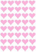 Valentine'S Day Heart Stickers 3/4 Inch Scrapbooking Sticker Sheets Love Embellishments Pastel Pink Labels 19Mm - 4320 Pack By R