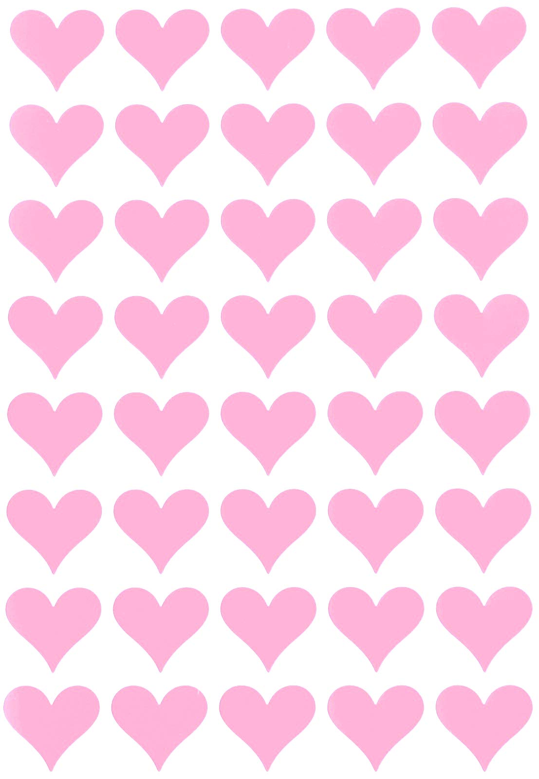 Valentine'S Day Heart Stickers 3/4 Inch Scrapbooking Sticker Sheets Love Embellishments Pastel Pink Labels 19Mm - 4320 Pack By R