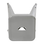 Flash Furniture Metal Dining Table Height Stool - Backless Silver Kai Commercial Grade Stool - 18 Inch Stackable Dining Chair - Set of 4