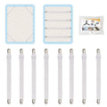 8Pcs Adjustable Bed Sheet Straps Clips, Elastic Mattress Sheet Fasteners Holder And Suspenders, Grippers To Hold Sheet, Mattress