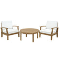 Modway Cosette 3 Piece Outdoor Patio Teak Set WL-00536-MW