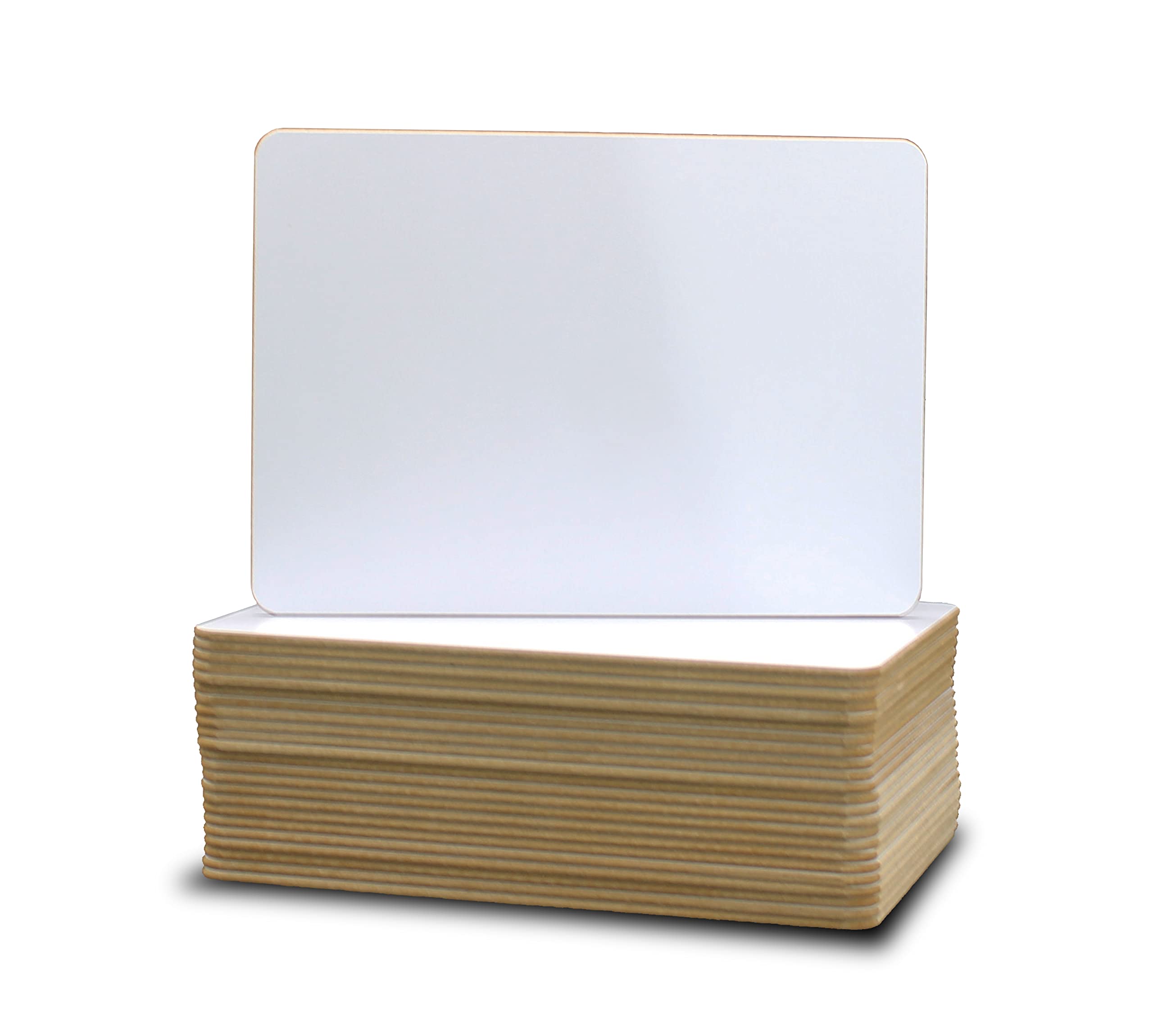 Flipside Products 5 x 7 Two-Sided Dry Erase White Boards, Classroom Pack, Double Sided Lapboard for Class, Reusable for Group Pa