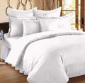 Black Spade Microfiber Solid Satin Stripe Cotton Ac Comforter Set Double Bed With 1 Flat Bedsheet  90X100 Inch And Two Pillow C