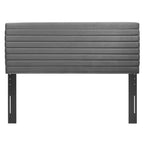 Modway Tranquil Modern Performance Velvet Full/Queen Headboard In Gray