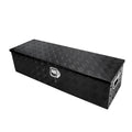Confote 39 Inch Heavy Duty Aluminum Stripes Plated Tool Box Pick Up Truck Bed Rv Trailer Toolbox Waterproof Square Storage Organ