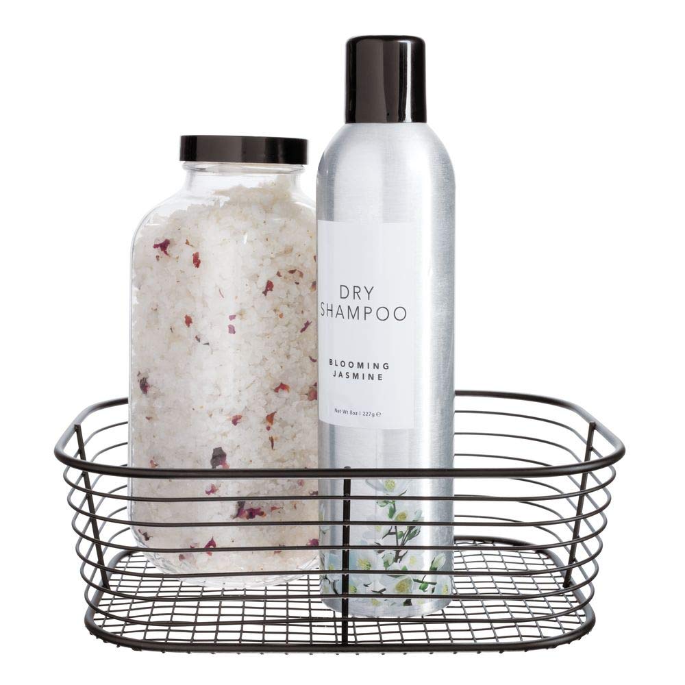 iDesign Vienna Vanity Cosmetics and Makeup Storage, Bathroom, Countertop, and Desk, Set of 1, Basket - Small