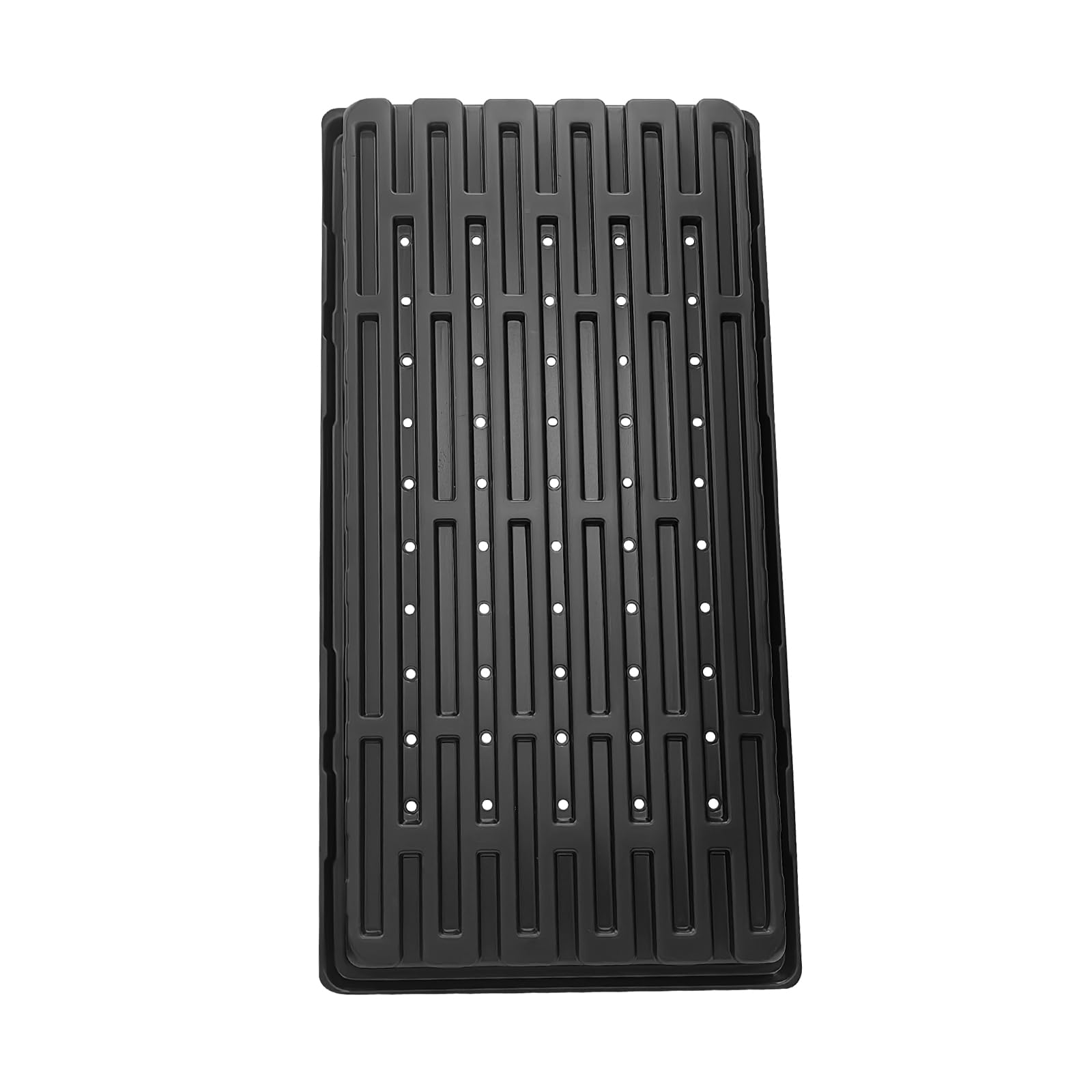 Rootrimmer 18Pcs 1020 Nursery Trays 10  20 Seedling Tray With Water Drainage Holes For Seeds Germination And Nursery 2.55' Deep