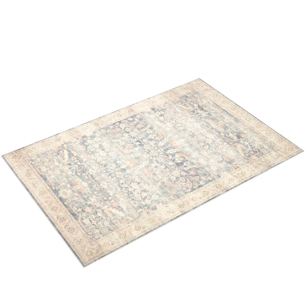 Loloi Ii Hathaway Collection Hth-02 Denim / Multi 2'-3'' X 3'-9'', .25'' Thick, Accent Rug, Soft, Durable, Printed, Modern, Low