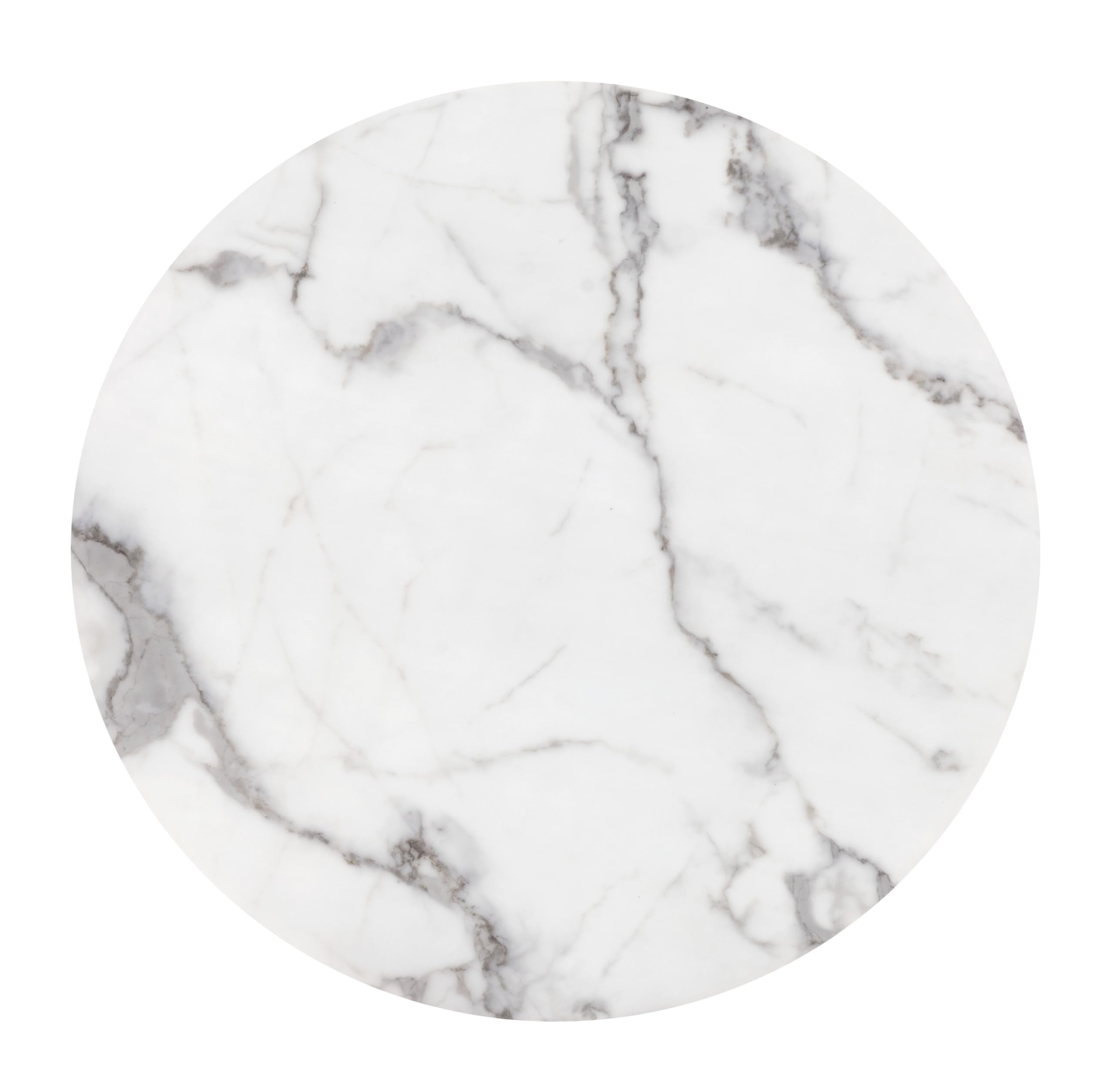 Tintern Dining Table White & Antique Brass