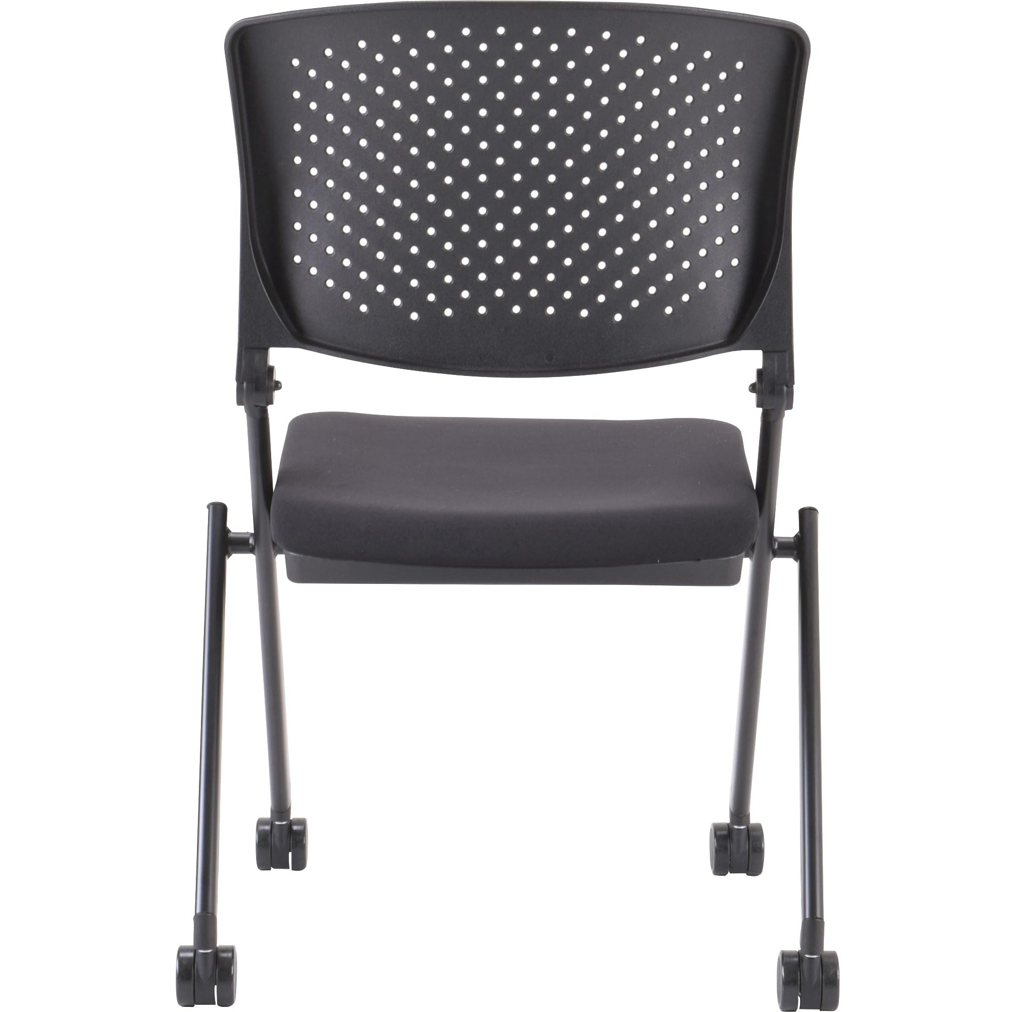 Lorell Nesting Black Folding Chair (Pack Of 2)