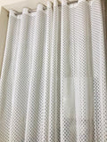 Rensum Net Transparent Tissue Curtain Panels for Window 5Ft Set of 2, Semi Sheer Curtain for Home Office Decor, Eyelet Panels fo