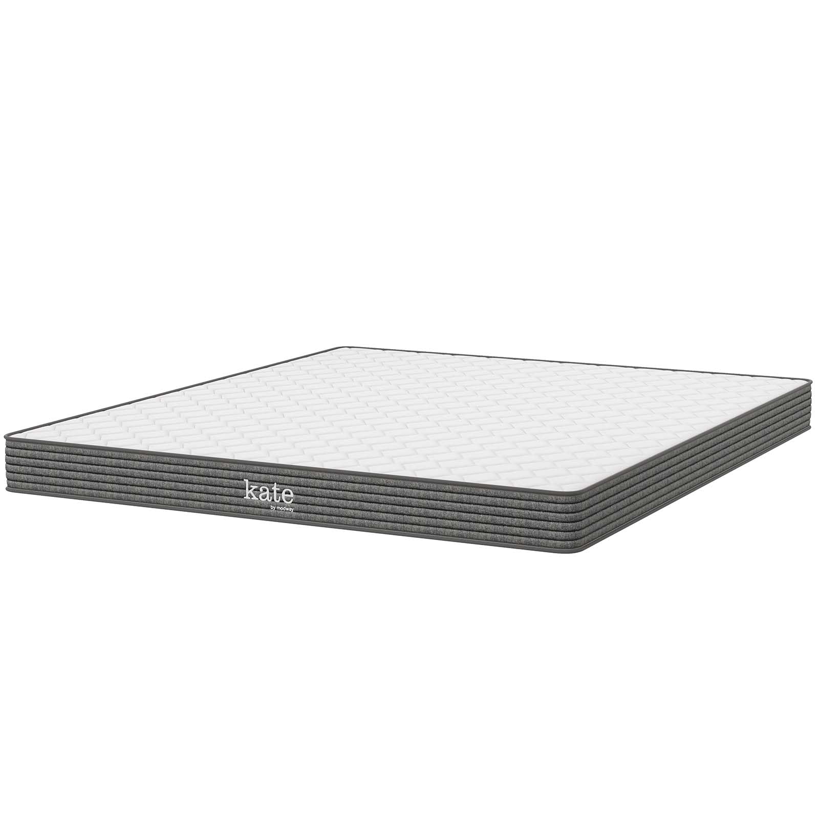 Modway Kate 6    King Innerspring Mattress - Firm 6 Inch King Innerspring Mattress- 10-Year Warranty