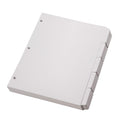 Oxford Blank Write On Binder Dividers, 1/5 Cut Tabs, 3 Hole Punch Dividers In 5 Tab Sets, 100 Dividers, 20 Sets, White (89981)