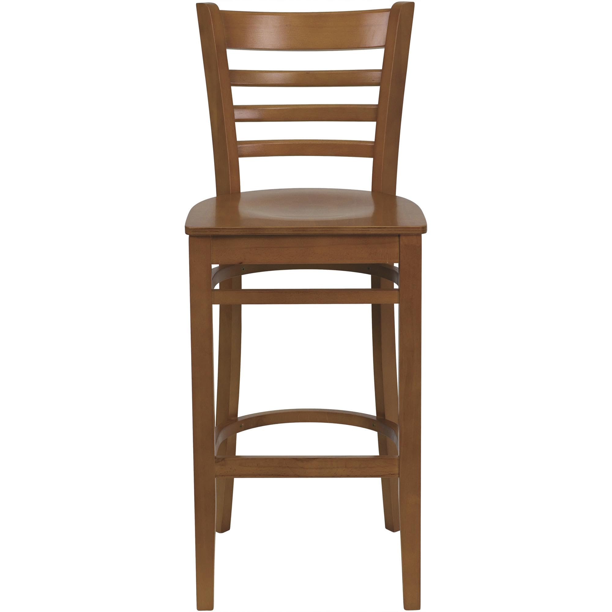 Flash Furniture HERCULES Series Ladder Back Cherry Wood Restaurant Barstool