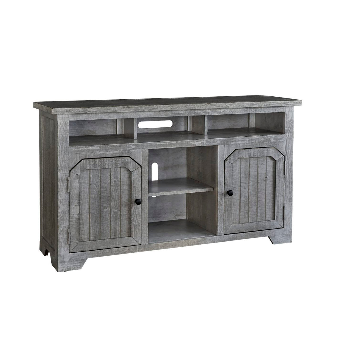Progressive Furniture Elmhurst 56 Inch TV Console, Dark Cloud Gray