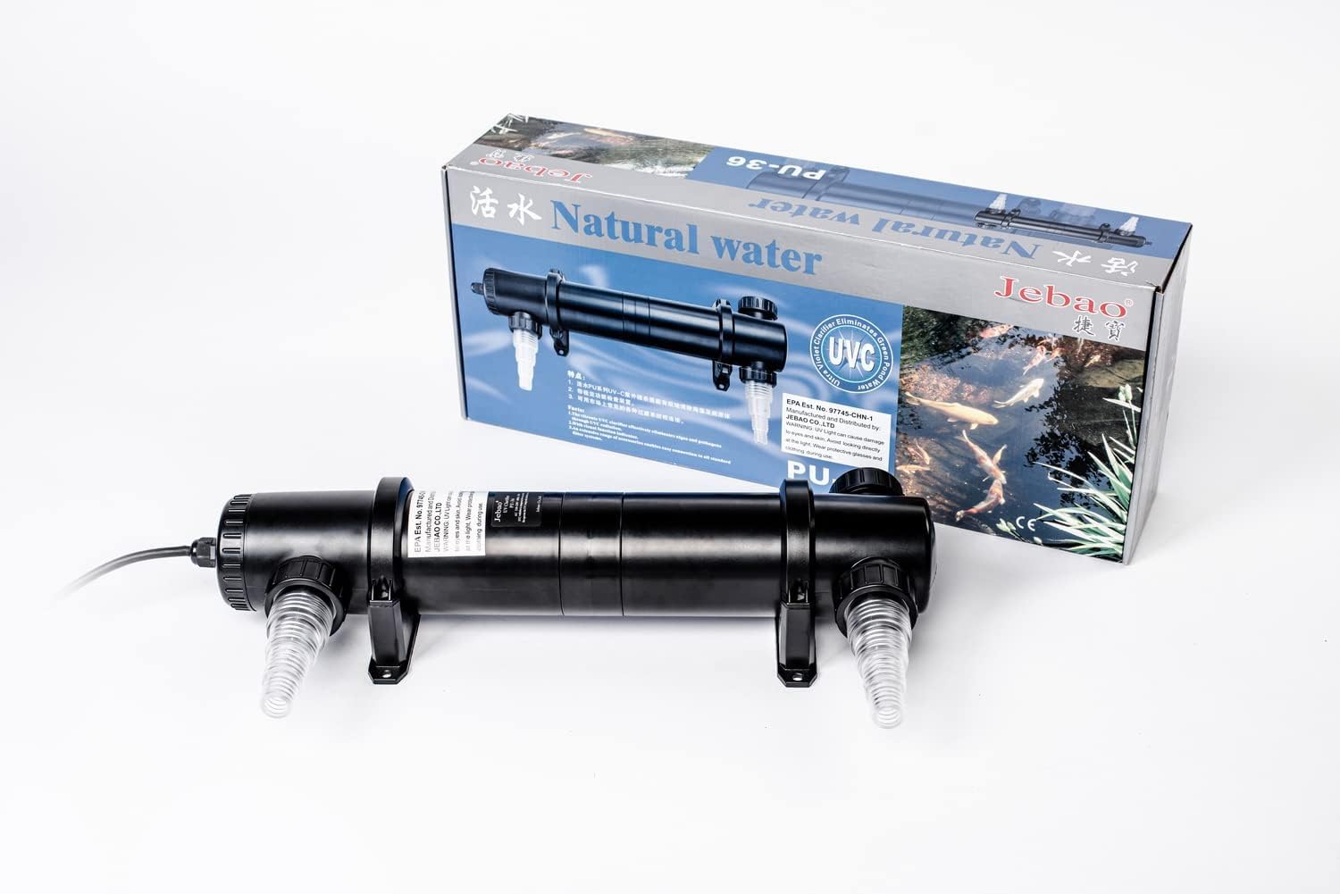 Jebao Pu-36 Pond And Aquarium Clarifier, 36-Watt