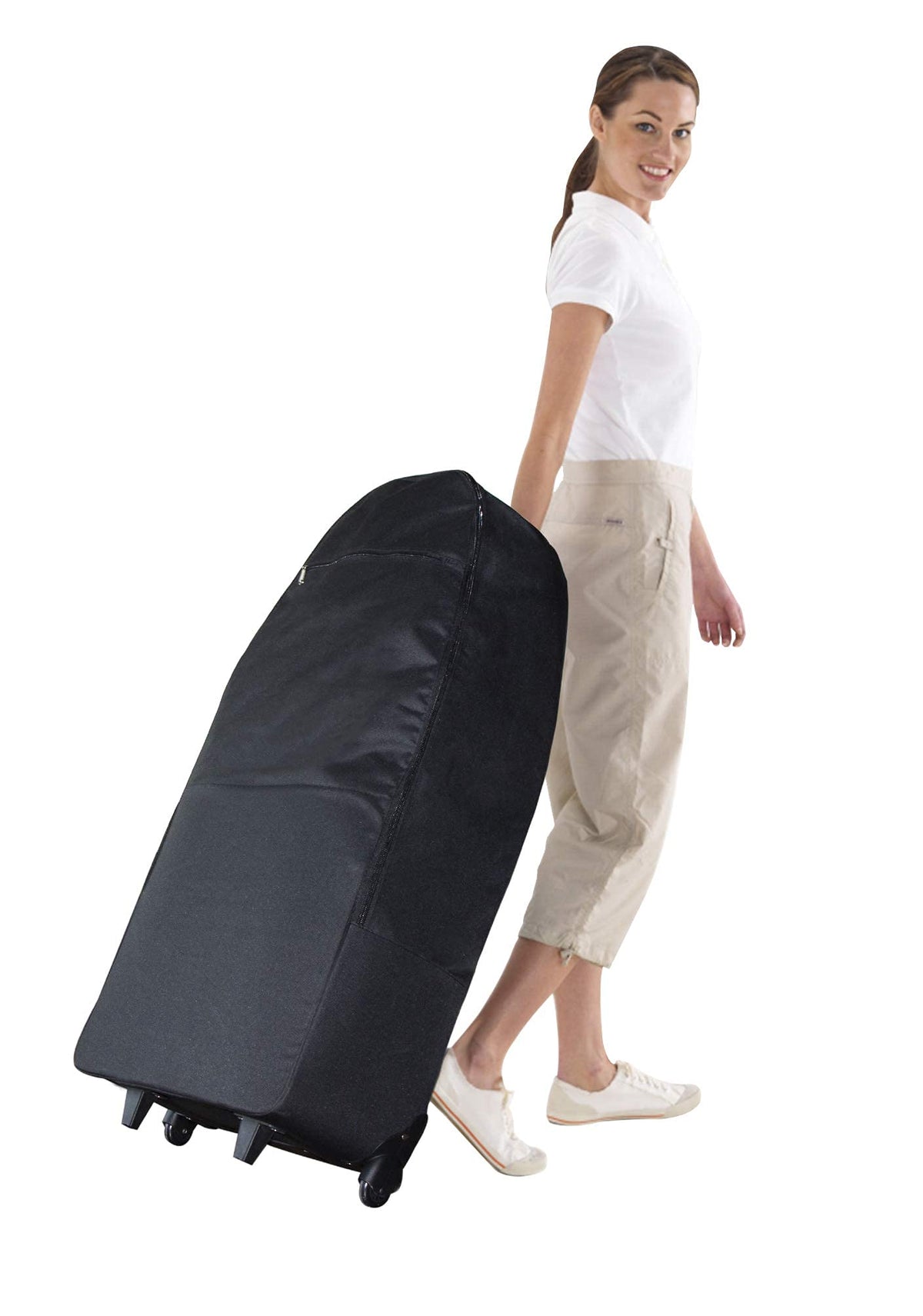 Master Massage Wheel Carrying Case for Master Professional Massage Chair, Black