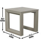 Steve Silver Co Dalilah Outdoor End Table, Gray