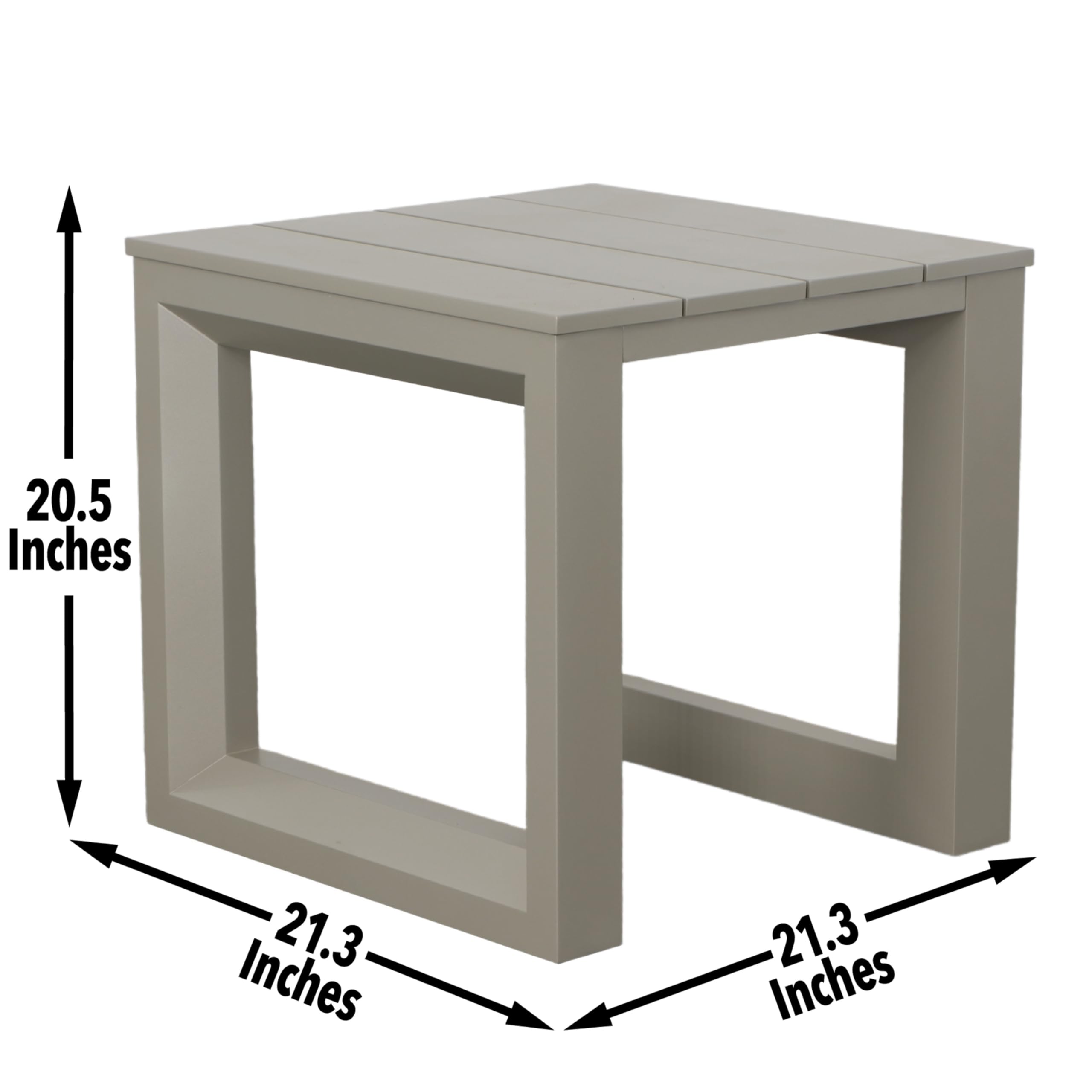Steve Silver Co Dalilah Outdoor End Table, Gray