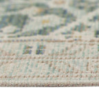HomeRoots 532015 9 x 13 ft. Sea Green Medallion Power Loom Rectangle Area Rug
