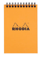 Rhodia Wirebound Pad 4.1X5.8 Orange Grid