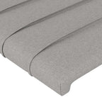 vidaXL Headboard Light Gray 39.4x2x30.7/34.6 Fabric