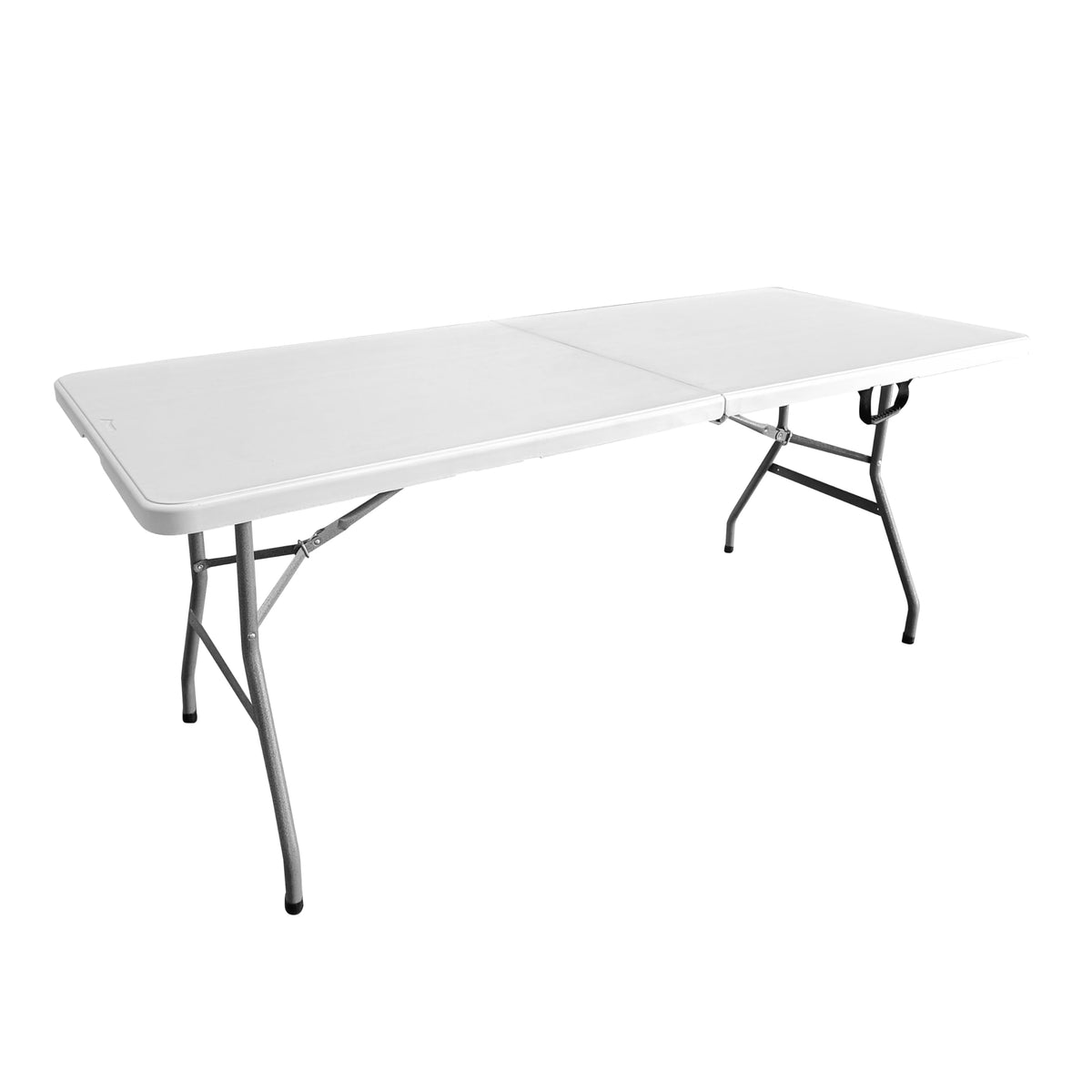 Techni Home 6 Ft Granite White Folding Table With Easy- Carry Handle – Premium 6 Foot Folding Table Ideal For Camping, Picnic, Party Or Home Use