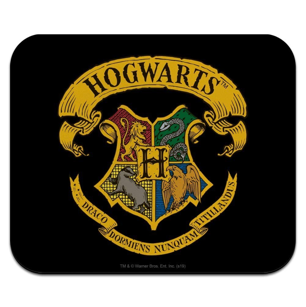 Harry Potter Ilustrated Hogwart'S Crest Low Profile Thin Mouse Pad Mousepad